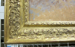 detail of corner of frame