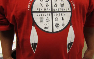 front shirt design of American Indian Education Program Camps