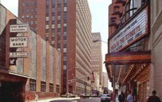 view of a street in Fort Worth in 1968