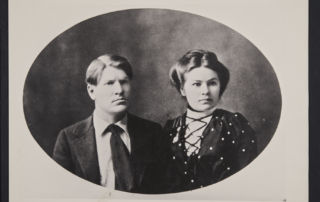 a young Charles Russell and his wife Nancy Cooper Russell