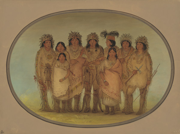 a group of Ojibeway men and women