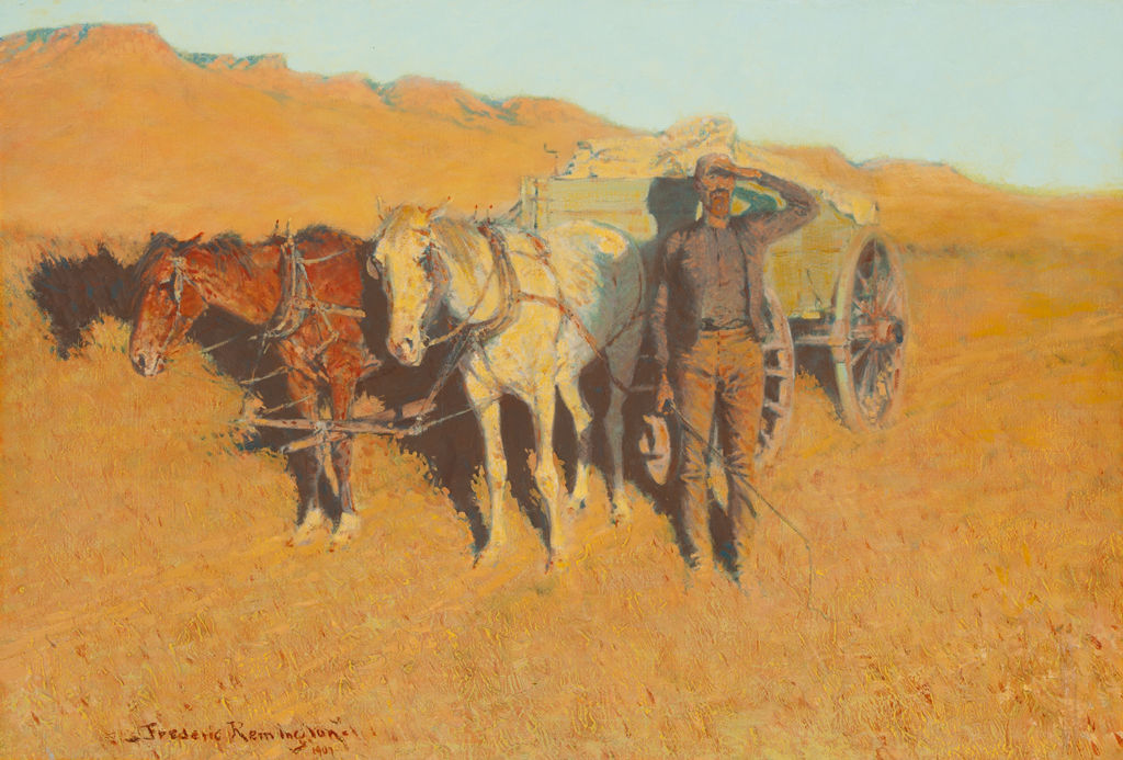 Frederic Remington | The Dry Camp | 1907 | Oil on canvas | 27.375 x 40 inches