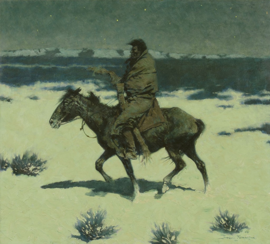 Big Horn Basin,c.1909 Frederick Remington-Great American Art The Buffalo Runner 