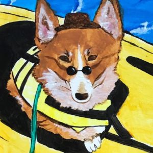 Virtual Teen Artist Workshop: Acrylic Pet Portraits - Sid