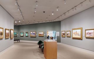 view of middle gallery of Sid Richardson Museum