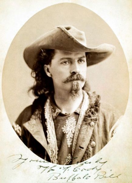 Buffalo Bill Cody, ca. 1875, public domain