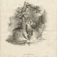 cover sheet for Blue Juniata with image of a young woman standing next to water