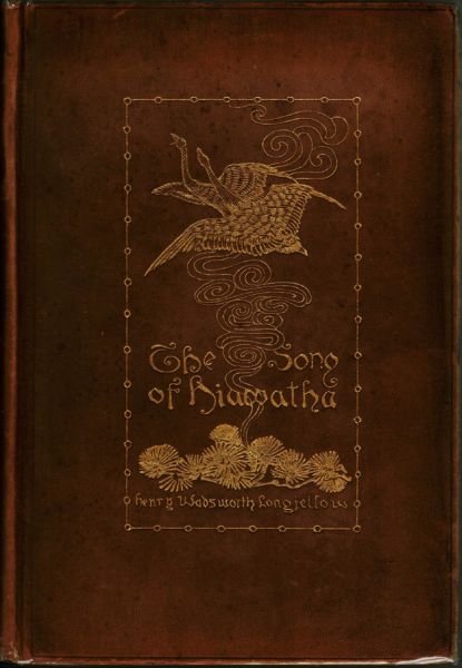 Cover of the book Hiwatha that includes Remington's illustrations
