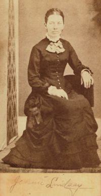 Photograph of a woman sitting for a portrait