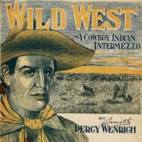 Sheet music cover for Wild West A Cowboy Indian Intermezzo