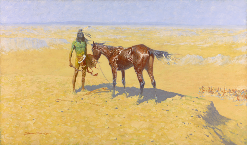 Frederic Remington, Ridden Down, Oil on canvas, 1905-1906, Amon Carter Museum of American Art, Fort Worth, 1961.224