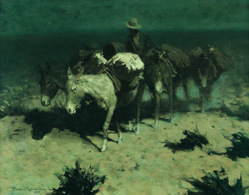 Frederic Remington, The Desert Prospector, Oil on canvas, ca.1907, Private Collection