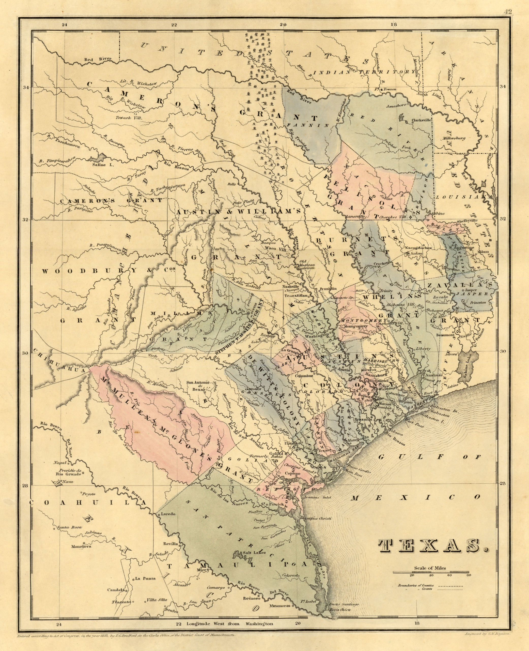 Early Map of Texas