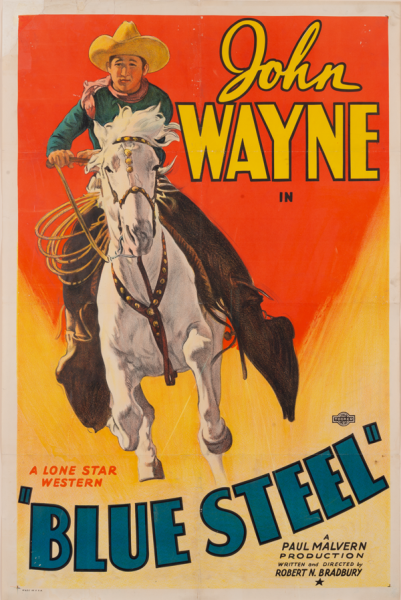 Movie Poster Blue Steel, directed by Robert N. Bradbury, staring John Waye