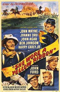 Movie poster for She Wore a Yellow Ribbon
