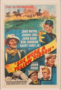 movie poster for 1949 film "She Wore a Yellow Ribbon"
