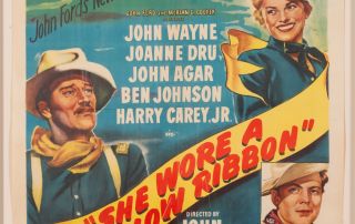 movie poster for 1949 film "She Wore a Yellow Ribbon"