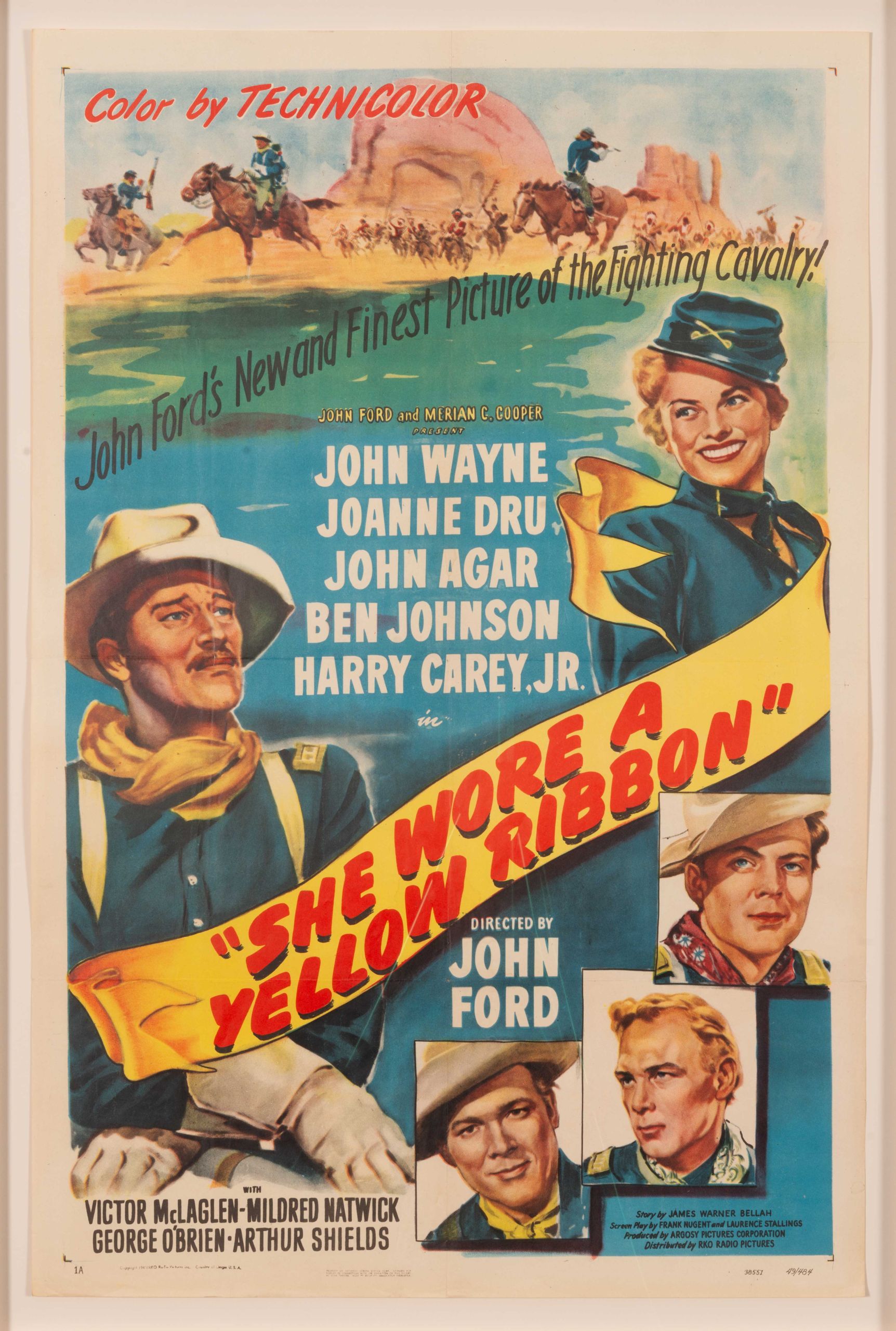 movie poster for 1949 film "She Wore a Yellow Ribbon"